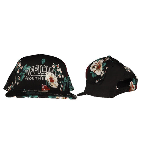 OFFICIAL WEOUTHEREDOE SNAPBACK BLACK FLORAL  LIMITED EDITION