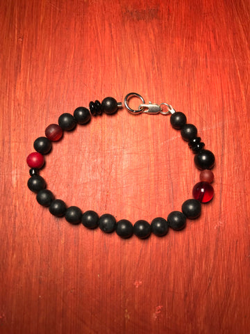 BLACK & RED bracelet