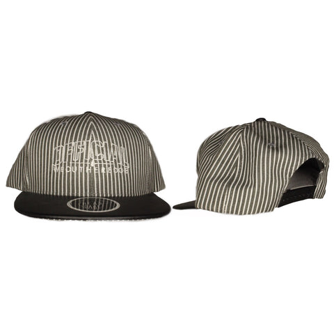 OFFICIAL WEOUTHEREDOE SNAPBACK PIN STRIPE ILLUSION LIMITED EDITION