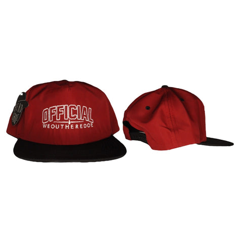 OFFICIAL WEOUTHEREDOE SNAPBACK RED LIMITED EDITION