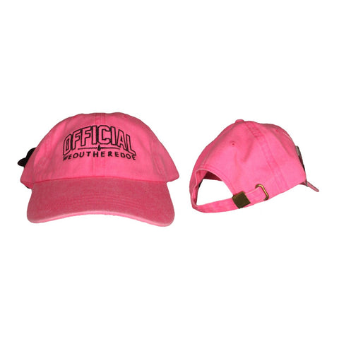 OFFICIAL WEOUTHEREDOE DAD HAT PINK/BLACK LIMITED EDITION