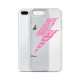 Pink Thunder Bolt iPhone Case