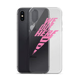 Pink Thunder Bolt iPhone Case