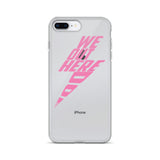 Pink Thunder Bolt iPhone Case