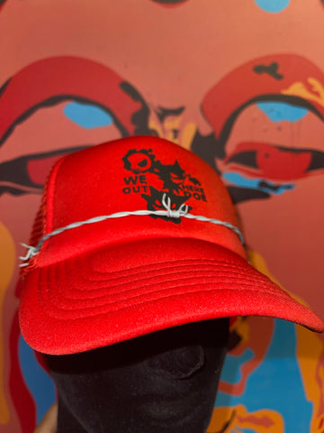 Barb wire WOHD trucker hats