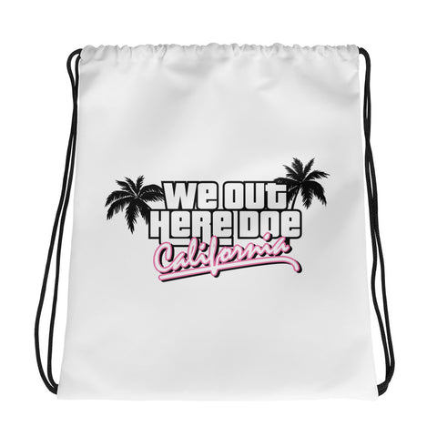 "CALIFORNIA DREAMIN" Drawstring bag