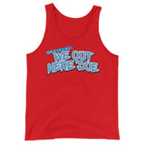 OFFICIAL WE OUT HERE DOE BABYBLUE TANK TOP