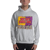 COLLISION BERRY, COLLAGE ABSTRACT HOODIE