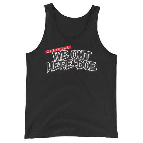 OFFICIAL WE OUT HERE DOE RED/BLACK TANK TOP