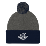 We Out Here Doe Logo Pom Pom Beanie