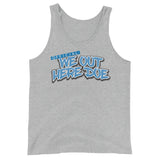 OFFICIAL WE OUT HERE DOE BABYBLUE TANK TOP