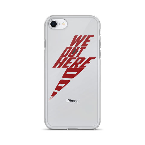 Red Thunder Bolt iPhone Case