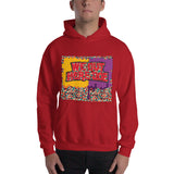 COLLISION BERRY, COLLAGE ABSTRACT HOODIE