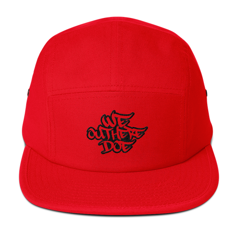 We Out Here Doe Logo Five Panel Cap