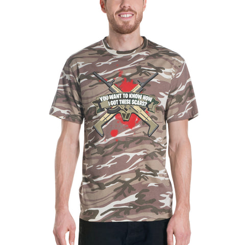 COME CATCH THESE SCARS camouflage t-shirt