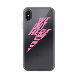 Pink Thunder Bolt iPhone Case